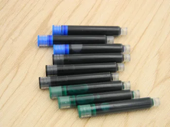 

10pcs Blue or Black or red or green diameter 3.4mm fountain pen Ink Cartridges