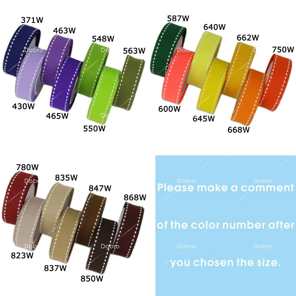 9 13 16 19 22 25 38 мм одноцветное Цвета стежка лента для волос Craft одежды Вышивание Свадебная вечеринка Decos 49 цвета доступны не смешанные