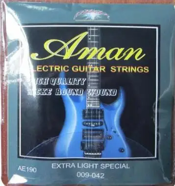 

1 Set of Aman AE190/200 Electric Guitar Strings 1st-6th Strings 009-042(010-046) Extra Light Special Strings Free Shipping