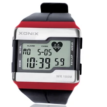 Mode Multifonction tactile Moniteur de Fréquence Cardiaque Montre, 100 M Étanche Hommes Sport Montre, bonne Qualité Numérique Montres