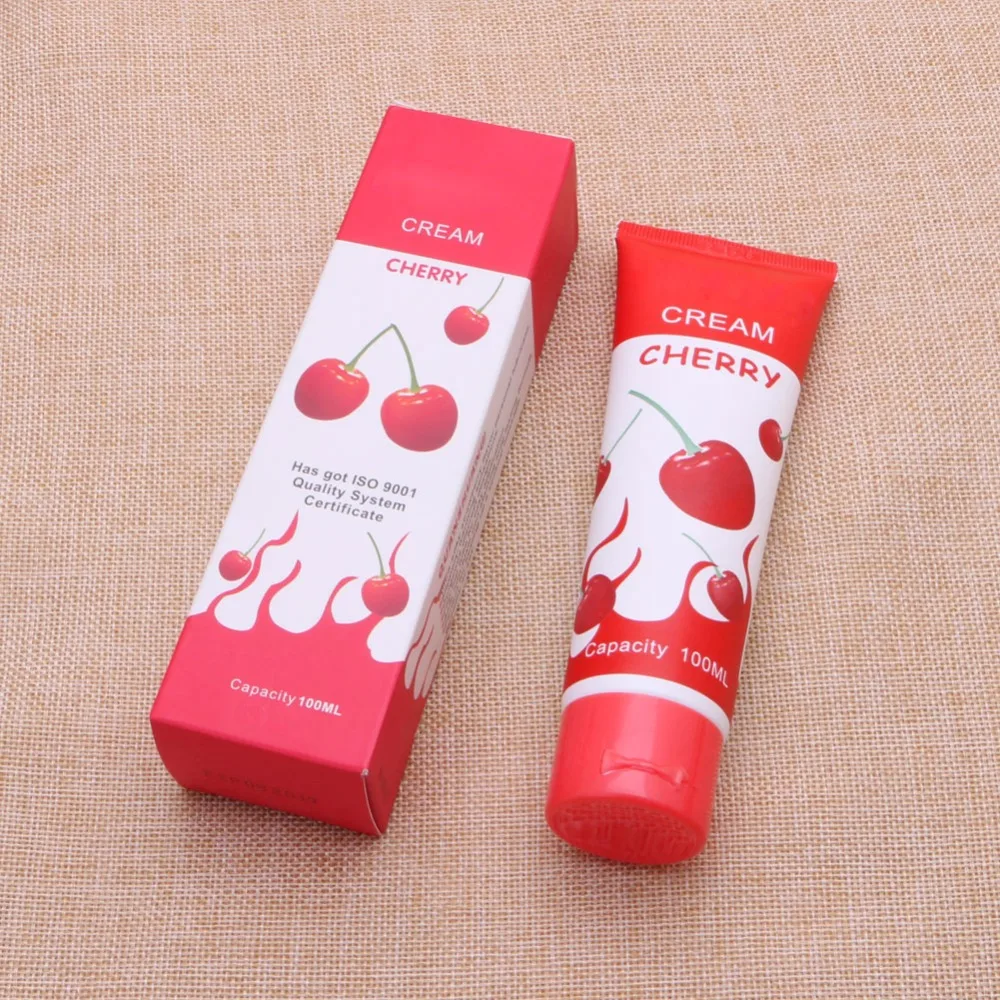 100ml Personal Lubricant Gel Lube Edible Oral Sex Enhancement Cherry 