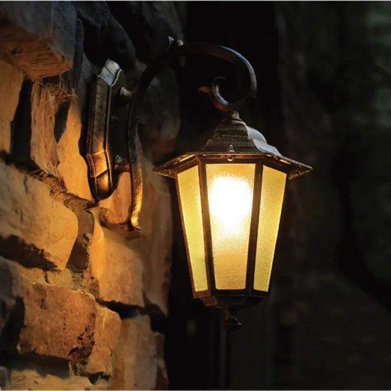 Outdoor wall lamp villa balcony porch corridor wall sconce gateway yard street garden fence light
