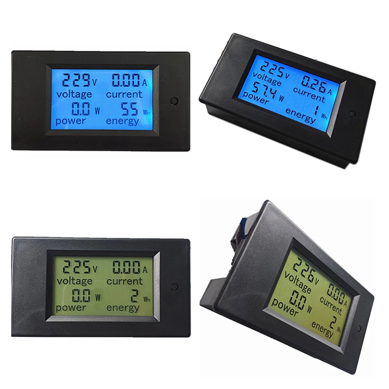 021 AC 80-260V LCD Digital 20A voltios Medidor De Potencia Watt Amperimetro Voltímetro pzem