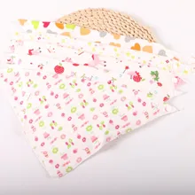 5 шт./лот, милый детский водонепроницаемый нагрудник, бандана, нагрудники мультфильм Животные, принт, хлопок, для новорожденных девочек, мальчиков, шарф с треугольниками для малышей