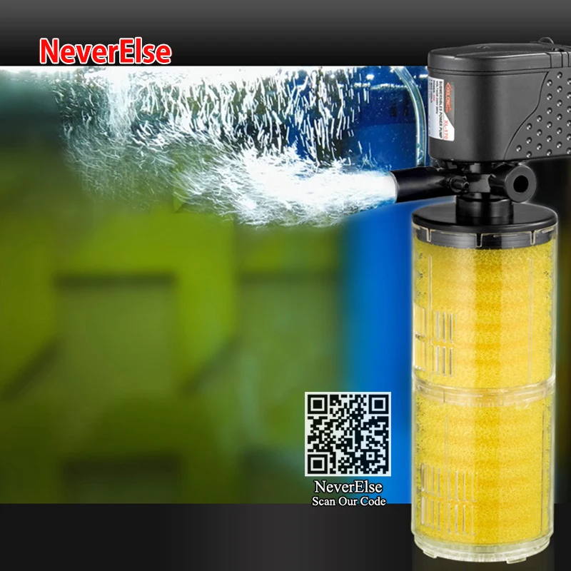 Filtre 3 en 1 pour Aquarium, pompe à eau Submersible AC220-240V