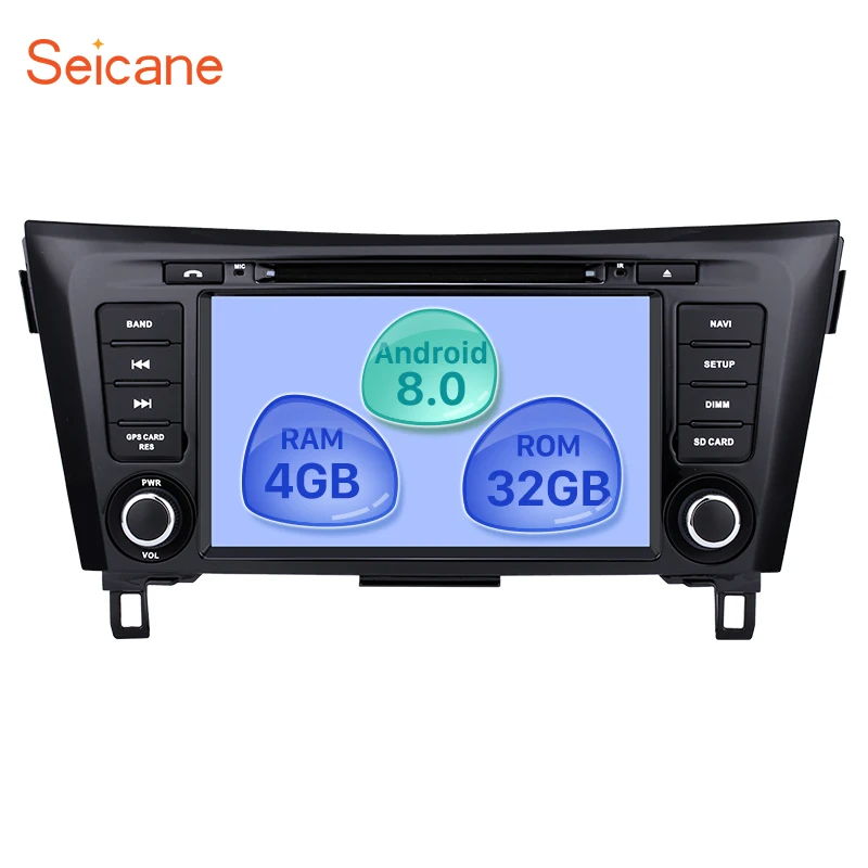 

Seicane Universal 8" Android 8.0 Car Radio 2din 8-core GPS Bluetooth DVD Player for NISSAN Qashqai X-TRAIL support SD DVR TPMS