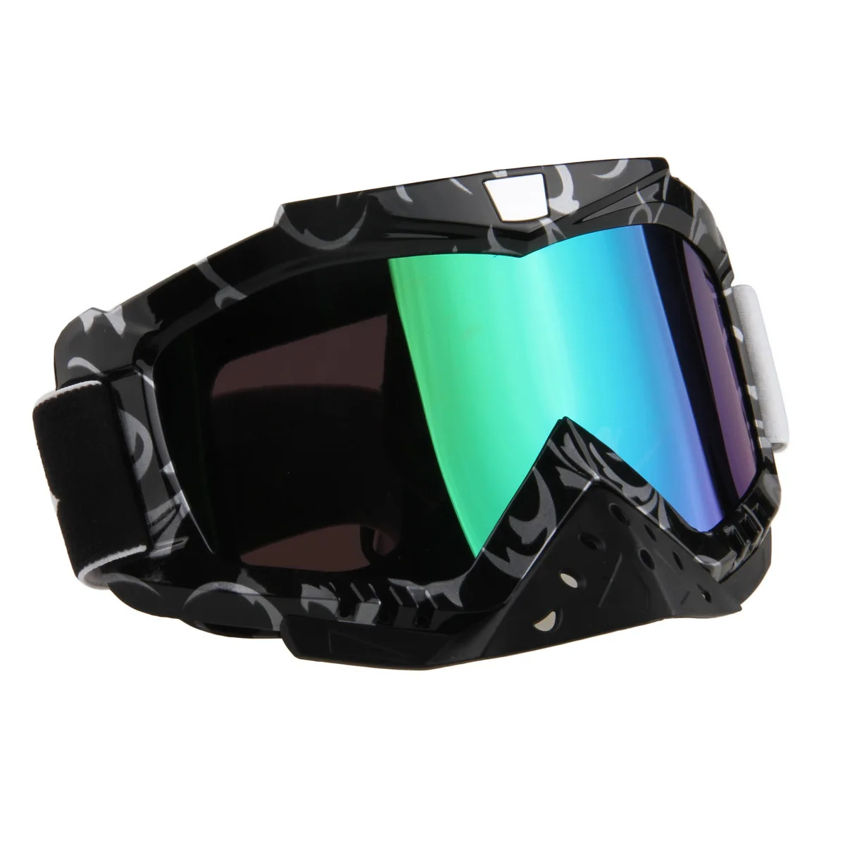 Взрослый ветрозащитный Мотокросс Внедорожный Велоспорт мотоцикл мотокросса очки черная рамка отражающие стекла лыжные очки
