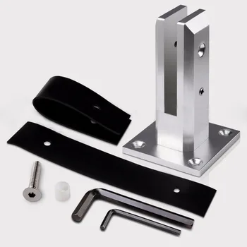 

Aluminum Square Glass Pool Fence Fencing Round Spigot Balustrade Post Clamp Bracket