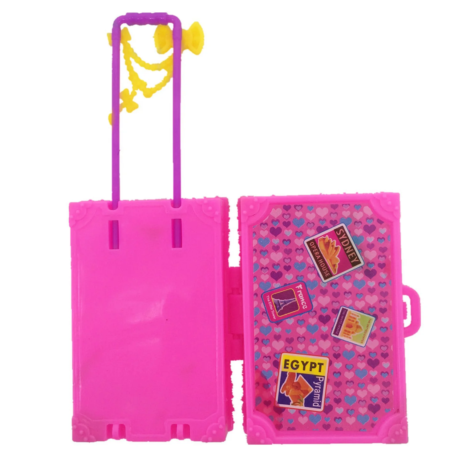 MIni Girl Doll Travel Travel Luggage Suitcase Model Miniature Dollhouse Furniture Accessories Prop for Barbie Toy MIni Girl Doll Travel Travel Luggage Suitcase Model Miniature Dollhouse Furniture Accessories Prop for Barbie Toy