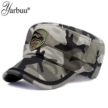 [YARBUU], армейская камуфляжная кепка с плоским верхом для мужчин и женщин, Регулируемая Повседневная Кепка в стиле милитари для мужчин, Snapback Cadet Military Patrol
