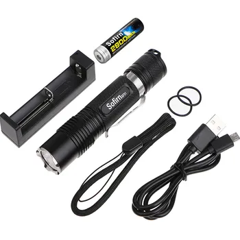 

Sofirn SF31 Kit Powerful LED Flashlight 18650 High Power Cree XML2 1000lm Tactical Torch Light Pocket Light with Battery Charger