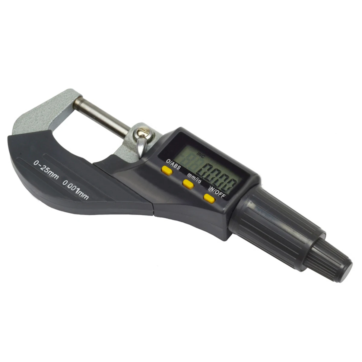 

0.001mm/0.00005" Resolution LCD Diaplay Digital Electronic Outside Micrometer Carbide Tip 0-25mm Kit