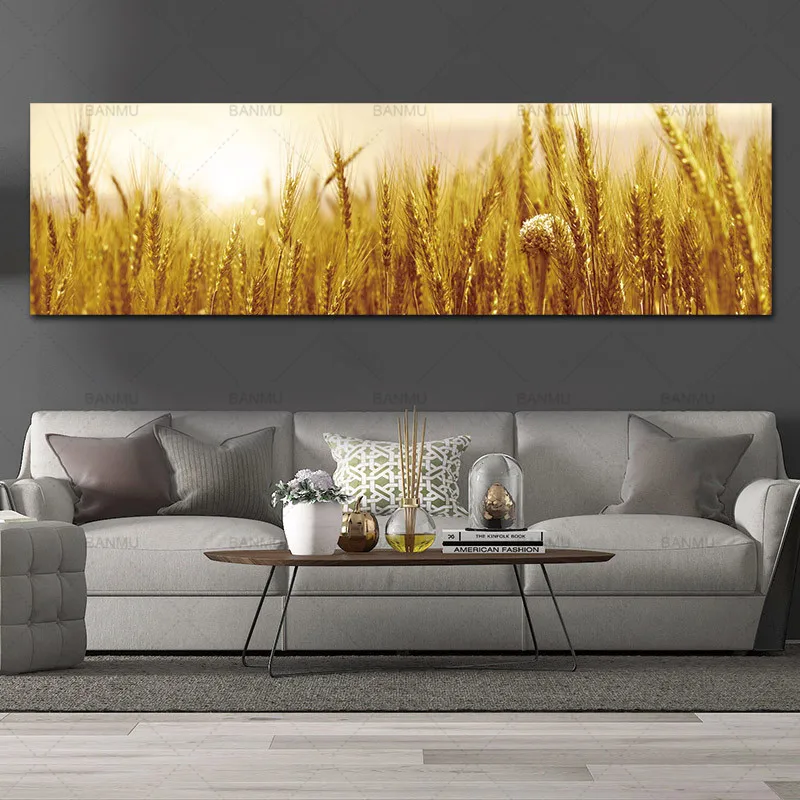 

canvas painting art print Picture Wheat wall picture canvas and posters picture wall art Painting landscape art home decor