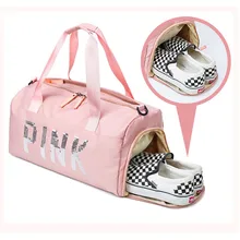 Женская дорожная сумка Компактная сумка для поездки розовая Большая вместительная сухая и влажная разделительная сумка для плавания Мужская спортивная сумка для фитнеса tide