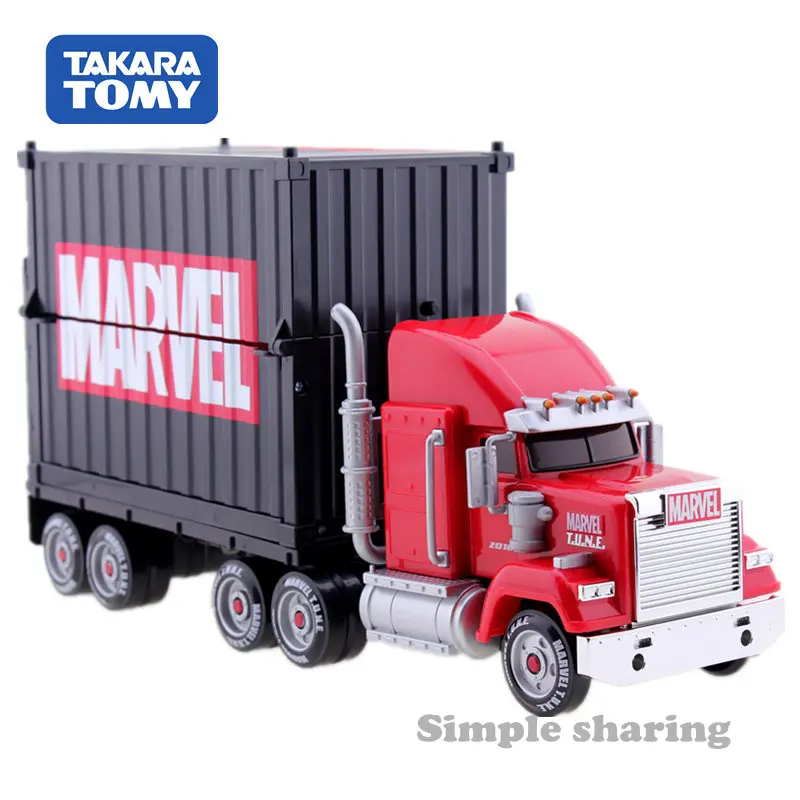 Takara Tomy Tomica Disney Pixar Motors комикс Marvel Мелодия Mega Carry литой грузовик переноска Аниме
