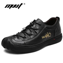 2018 Winter New Genuine Leather Shoes Men Top Quality Leather Casual Shoes British Style Men Flats Rubber Sole Men Footwear mens shoes large sizes casual british genuine cow leather men shoes footwear army officer classic shoes men winter fur black