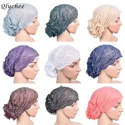 Qlychee Мода кружево Skullies Шляпа Унисекс цветочный трикотажные шапочки повседневное для женщин мужчин головные уборы