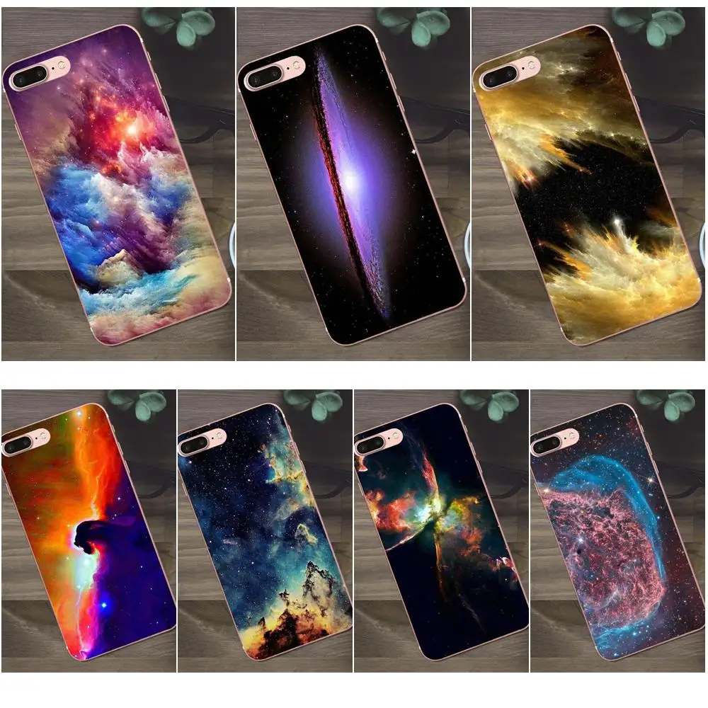 Чехол из ТПУ Bixedx для Apple iPhone X 4 4S 5 5C SE 6 6S 7 8 Plus Galaxy A3 A5 J1 J2 J3 J5 J7 2017 Nebula Space | Мобильные