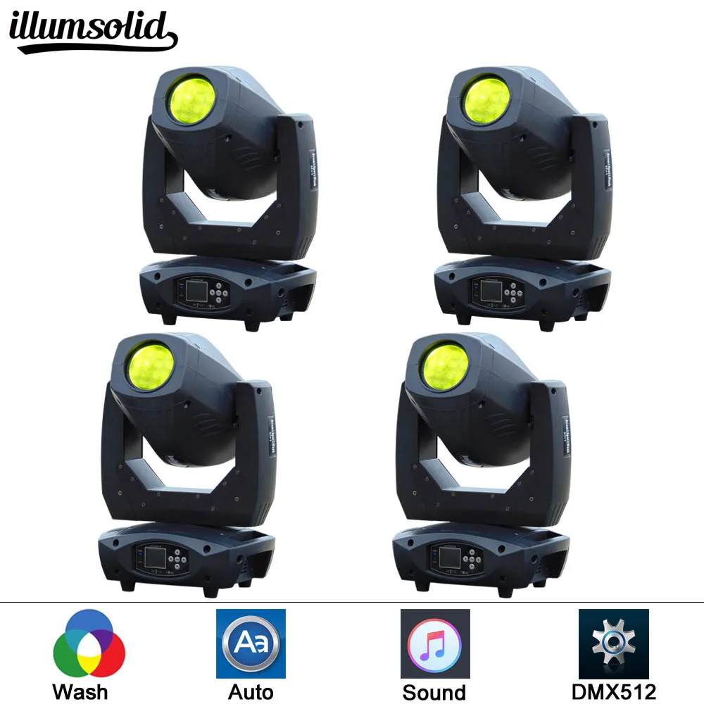 

4Pcs/lot LED 200W Beam Stage Light Par Light With DMX512 for disco DJ projector machine Party Decoration Stage Lighting