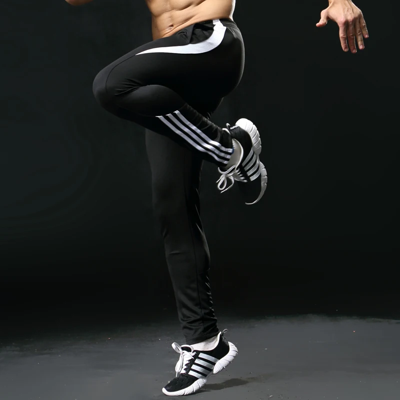 BINTUOSHI Men Jogging Pants Men With Pocket Football Soccer Training Pants Fitness Workout Running Sport Soft Trousers