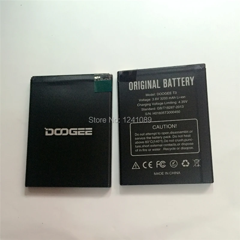 Mobile phone battery DOOGEE T3 battery 3200mAh 4.7inch MTK6753 Long