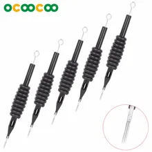 5 шт) интегрипосылка Пакет Одноразовые иглы+ ручка трубки 5M1-серебро+ черный(5 шт