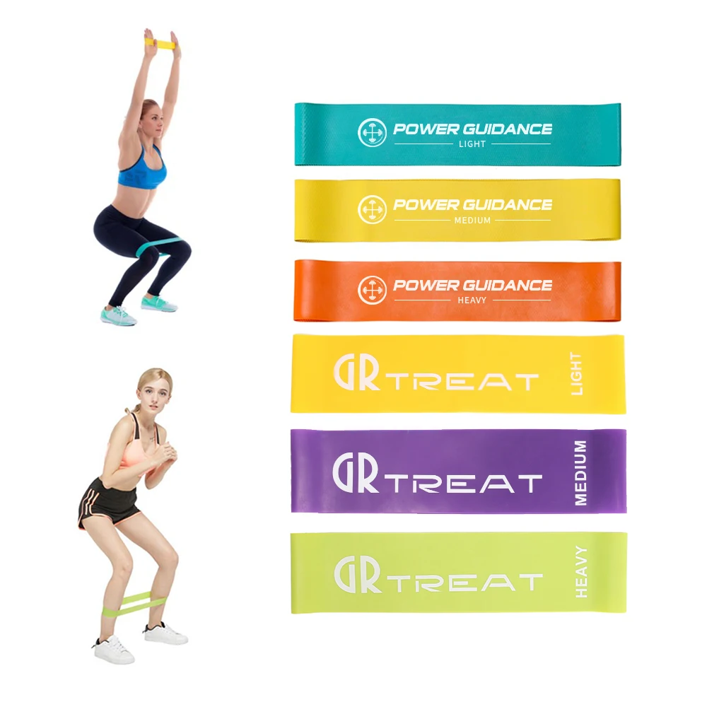 

Power Guidance Fitness Resistance band Set Rubber Loop Band with Carry Bag for Workout Exercise hip leg shape 6 Model Equipment