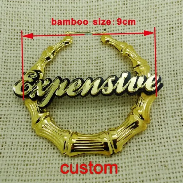 Large Bamboo Name Customized Earrings In Stud From Jewelry Large Bamboo Name Customized Earrings In Stud From Jewelry Accessories On Aliexpress Alibaba Group