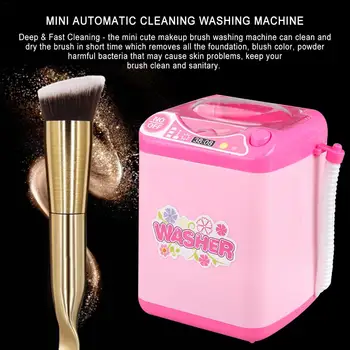 

Drop Ship Multifunction Mini Makeup Brush Powder Puff Washing Machine Simulation Toys Pretend Kid Play Electric Cleaner Tool