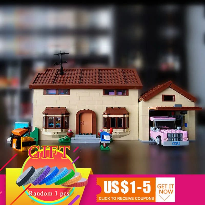 

16005 2575Pcs The Simpsons House set Model Building Block Compatible with 71006 Boy gift toys lepin