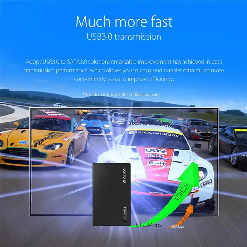USB 3.0 to SATA External 3.5 Hard Drive Enclosure Case For 3.5 SATA HDD and SSD Hard Disk Box 40JUN2713