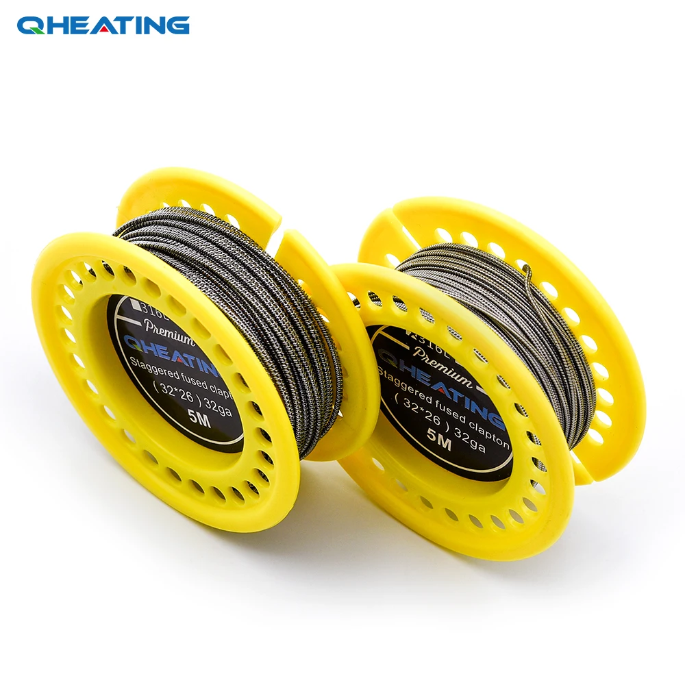 

Newest Super Staggered Fused Clapton prebuilt coil for RDA RBA Atomizer DIY vaporizer