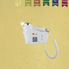 GIFTFORALL household Professional Hot/Cold air Styling Handle Brush Hair Dryer Wall Mounted Hair Dryer Bathroom 1808-6-D1