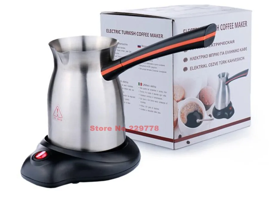 Electric Stainless steel Ibrik Turkish coffee pot Handmade coffee maker