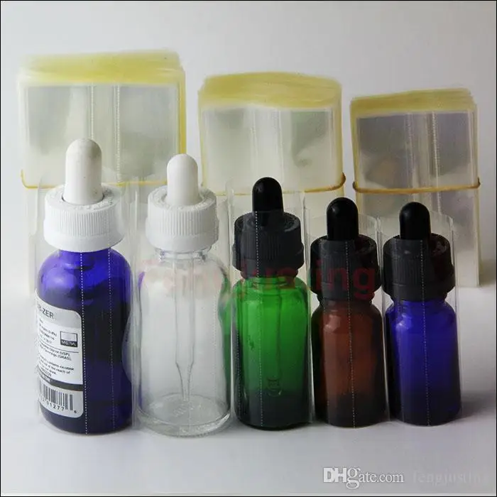 ПВХ термоусадочная пленка для 10 мл 15 20 30 E-liquid стеклянные бутылочки с пипеткой