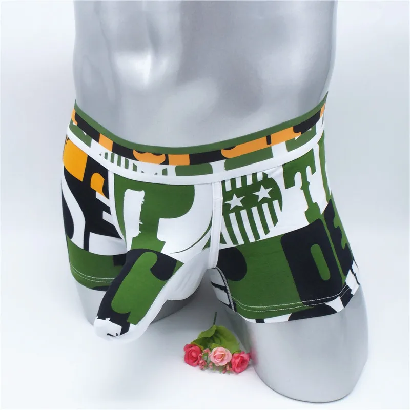 2018 модные Для мужчин S забавные Трусики Underpant чехол дуга здоровья нижнее белье гей