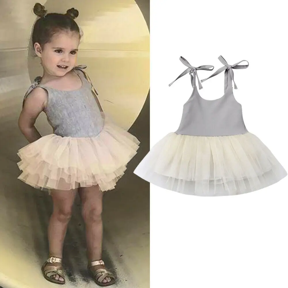 Летние милые девушки платье принцессы на день рождения/Свадебная вечеринка из фатина платье-пачка для балета Платье с вышивкой Повседневное платья