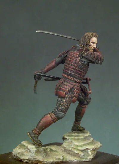 resin assembly Kits 1 32 54mm Western Samurai 1870 s 54mm Unpainted Kit Resin Model Free