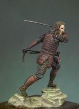 resin assembly Kits 1 32 54mm Western Samurai 1870 s 54mm Unpainted Kit Resin Model Free