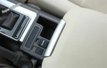 

Lapetus Accessories Fit For Toyota Land Cruiser Prado FJ150 2011 - 2020 Armrest Box Switch Button Strip Cover Trim