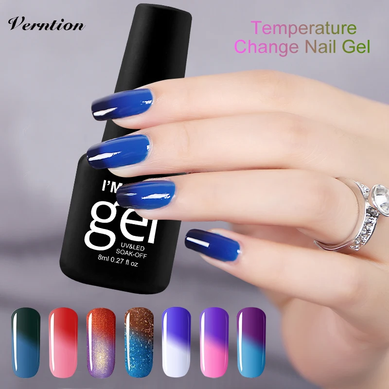 Гель лак для ногтей Verstion Lucky Color ed термо УФ гель лаки отмачиваемый клей|Гель
