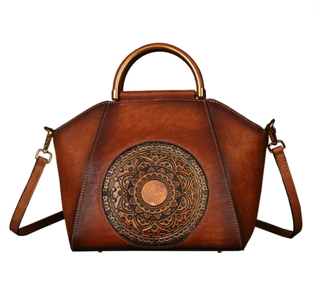 

High Quality Genuine Leather Vintage Women Handbags Small Bag 2019 New Genuine Cowhide Crossbody Bags Hot Messenger Bag LFB537