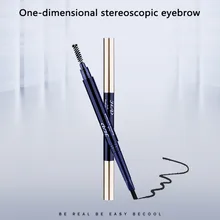 Двойная Головка Автоматическая карандаш для бровей Водонепроницаемая влагостойкая не Цветущая стойкая макияж карандаш для бровей Кисть Для Пудры