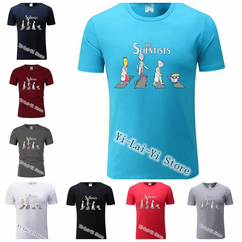

The Scientist on Abbey Road Hip Hop Ricky and Morty Mens T Shirts Ajax Tenue Voetbal Male T Shirt T-Shirt Max Verstappen Jersey