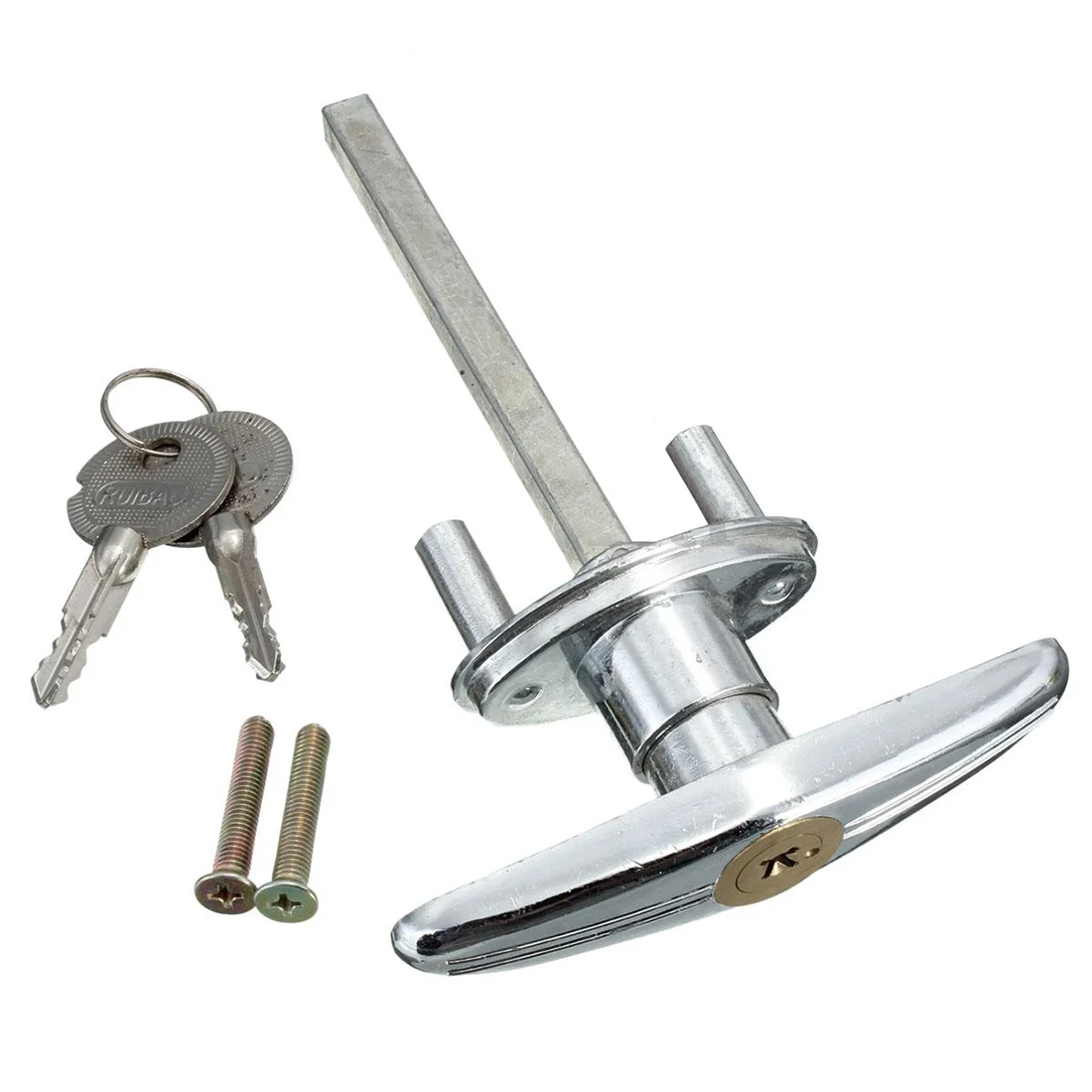 

Garage door lock T handle with key screw metal copper