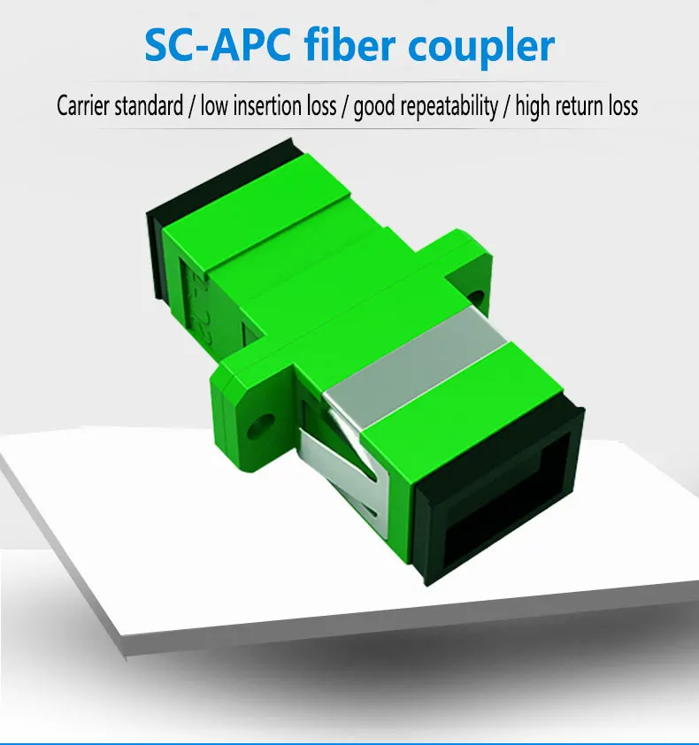 500 шт. LANGZHI Сплит Телеком класса SC/APC Волоконно-оптический Соединительный адаптер Соединительный фланец специальный LSZH волоконно-оптический разъем