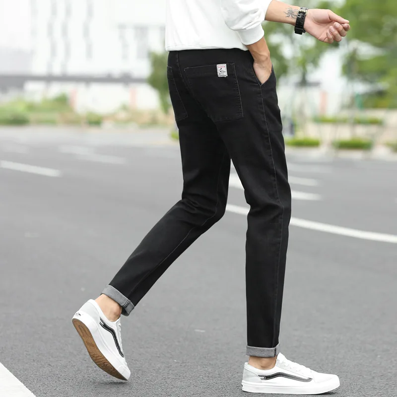 Мужские модные обтягивающие джинсы весна лето 2019 Прямые хлопковые джинсовые