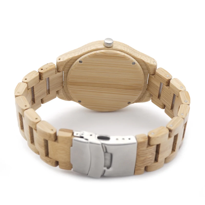 BOBO BIRD D28 Full Bamboo Wooden Watch for Men Deer Designer Brand Quartz Wrist Watches in Gift Box