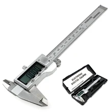 Best price Metal 150mm 6-inch hardened Stainless Steel Electronic Digital Vernier Caliper Micrometer Measuring With Boxd Free Shipping