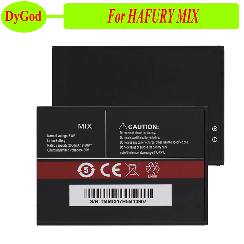 DyGod 2600 мАч для hafury Mix сменные батареи батарея смартфон | Мобильные телефоны и